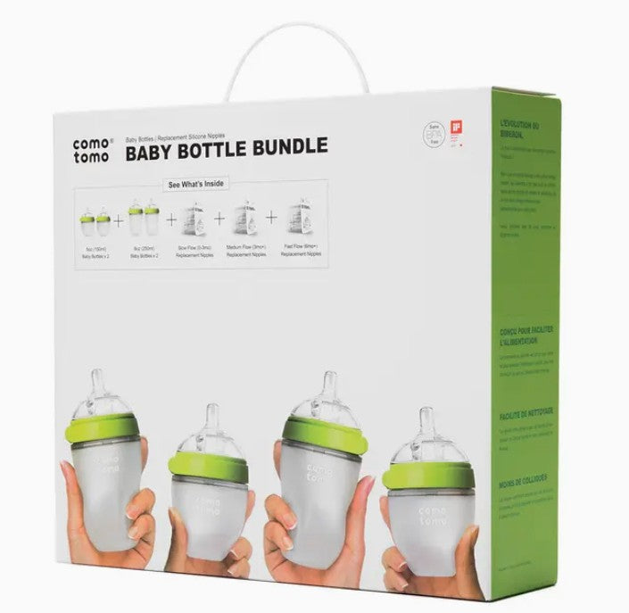 Comotomo Baby Bottle Bundle - Green