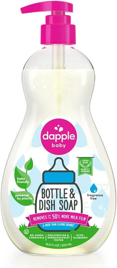 Dapple Baby Bottle & Dish Soap-Fragrance Free 16.9 oz.