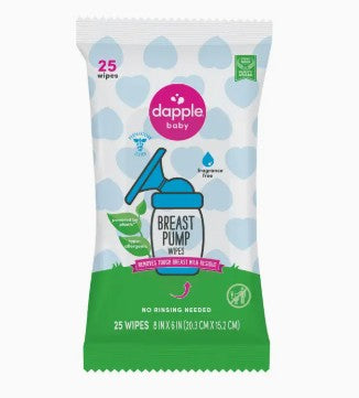 Dapple Baby Breast Pump Cleaner Wipes, Fragrance Free, 25ct