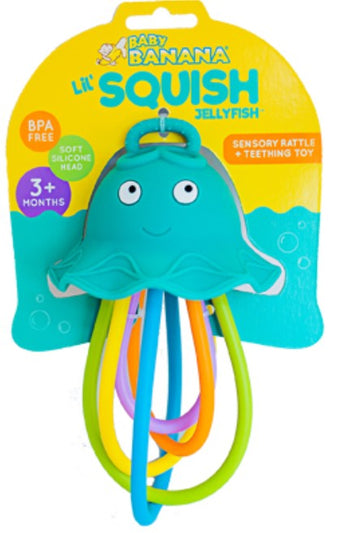 Lil' Squish Jellyfish Teething Rattle