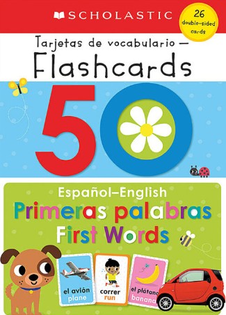 50 Spanish-English First Words: Scholastic Early Learners (Flashcards) 